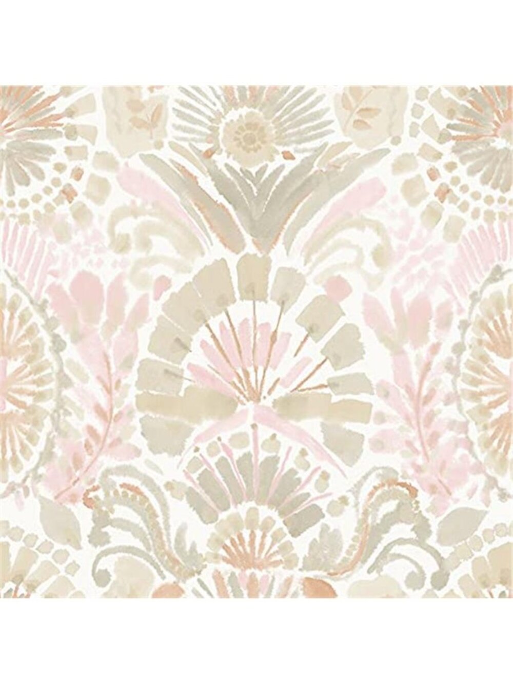 Peel and Stick Bohemian Floral Removable Wallpaper Pink Watercolor Accent Wall